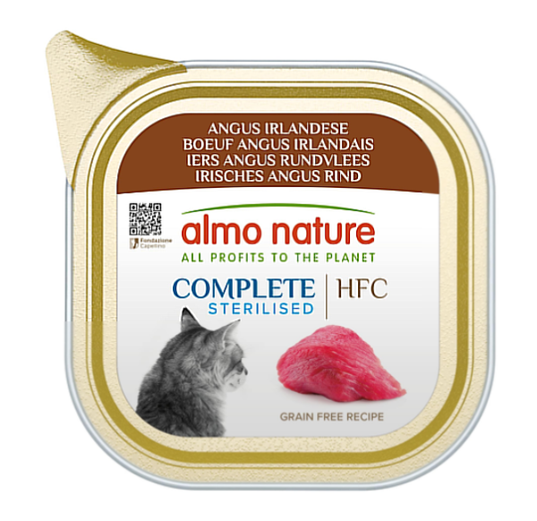 Влажный корм Almo Nature Италия HFC Cat Complete Sterilised корм для стерилизованных кошек с ирландской говядиной ангус