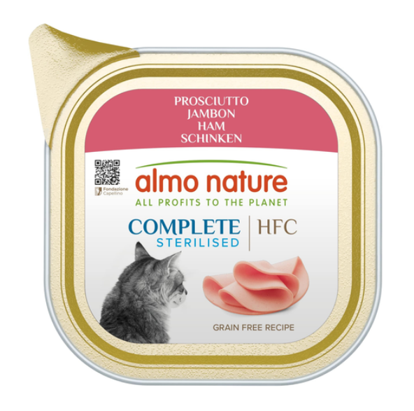 Влажный корм Almo Nature Италия HFC Cat Complete Sterilised корм для стерилизованных кошек со вкусом ветчины