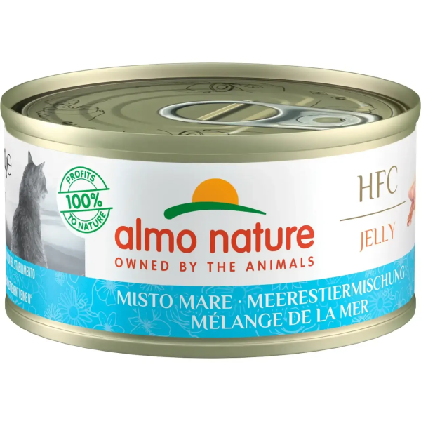 Влажный корм Almo Nature Италия HFC Cat Jelly для кошек со вкусом морепродуктов