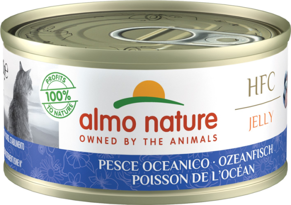 Влажный корм Almo Nature Италия HFC Cat Jelly для кошек со вкусом океанической рыбы