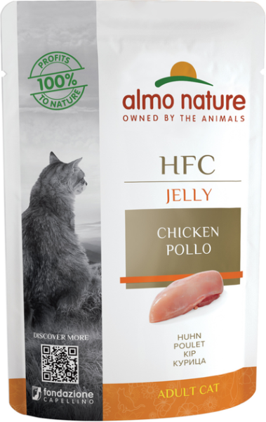 Влажный корм Almo Nature Италия HFC Cat Jelly для кошек, пауч со вкусом курицы