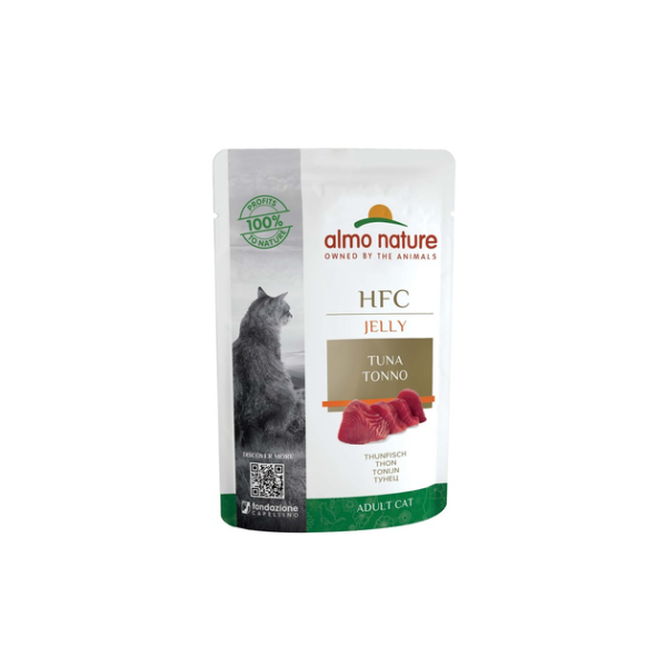 Влажный корм Almo Nature Италия HFC Cat Jelly для кошек, пауч со вкусом тунца