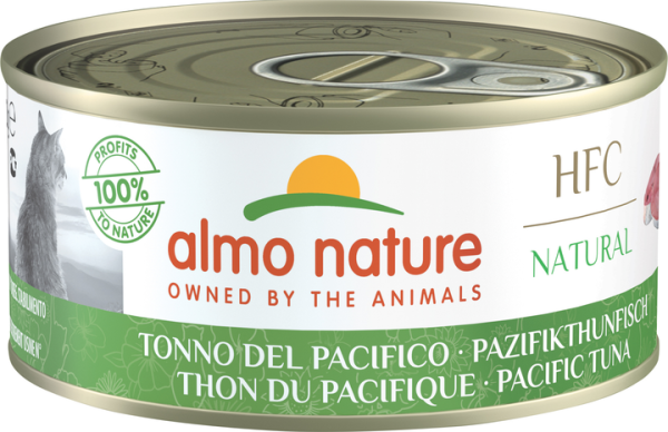 Влажный корм Almo Nature Италия HFC Cat Natural для кошек со вкусом тихоокеанского тунца