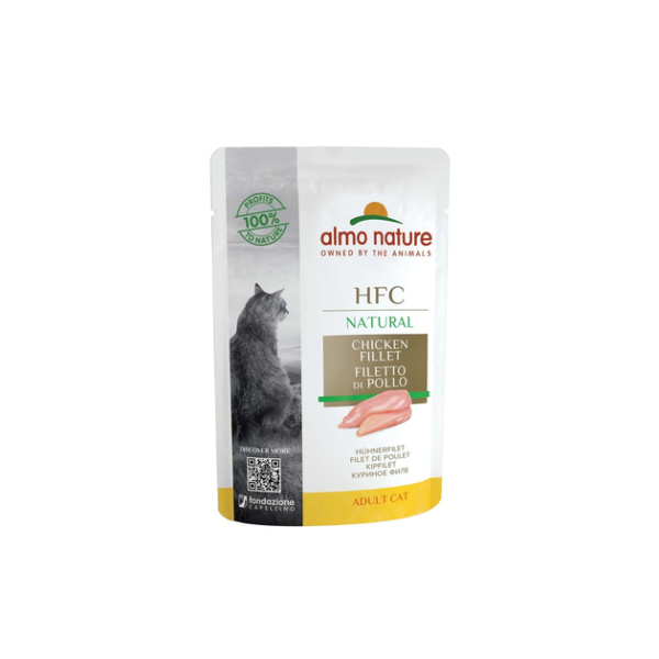 Влажный корм Almo Nature Италия HFC Cat Natural для кошек со вкусом куриного филе