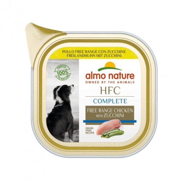 Влажный корм Almo Nature Италия HFC Dog Complete для собак со вкусом курицы свободного выгула и цуккини