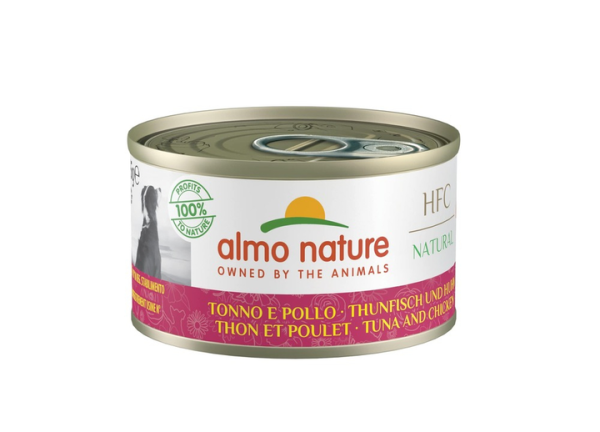 Влажный корм Almo Nature Италия HFC Dog Natural для собак со вкусом тунца и курицы