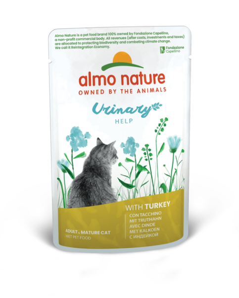 Влажный корм Almo Nature Италия Holistic Functional Cat Urinary Help для кошек для профилактики мочекаменных болезней со вкусом индейки
