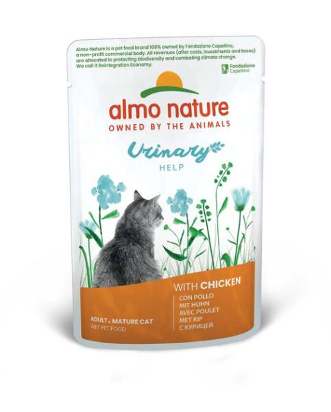 Влажный корм Almo Nature Италия Holistic Functional Cat Urinary Help для кошек для профилактики мочекаменных болезней со вкусом курицы