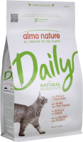 Сухой корм Almo Nature Италия Daily Cat для кошек со вкусом курицы и индейки