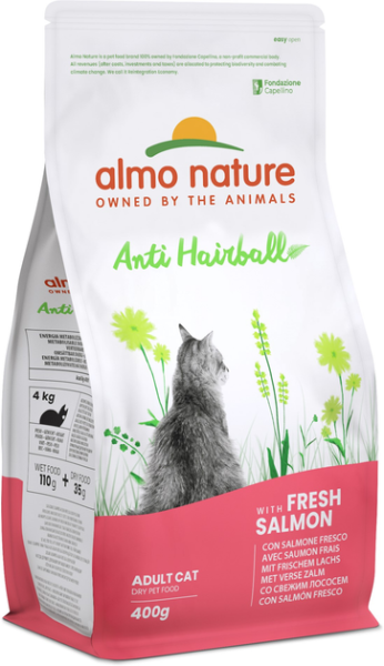 Сухой корм Almo Nature Италия Cat Adult Functional Anti Hairball для кошек с эффектом выведения шерсти со вкусом лосося