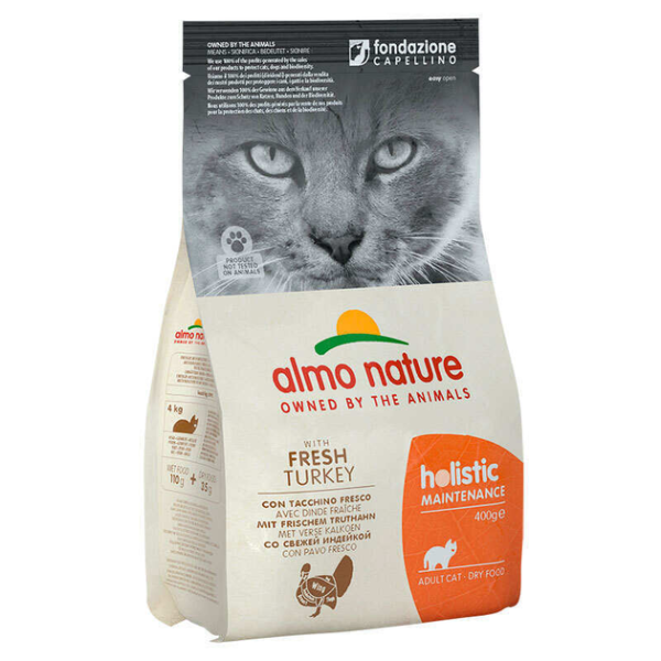 Сухой корм Almo Nature Италия Holistic Cat для кошек со вкусом индейки