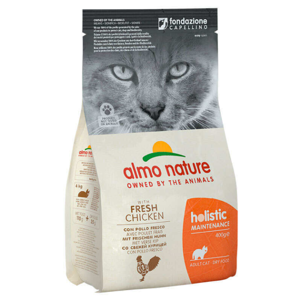 Сухой корм Almo Nature Италия Holistic Cat для кошек со вкусом курицы
