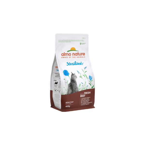Сухой корм Almo Nature Италия Cat Adult Functional Sterilised для стерилизованных кошек со вкусом говядины