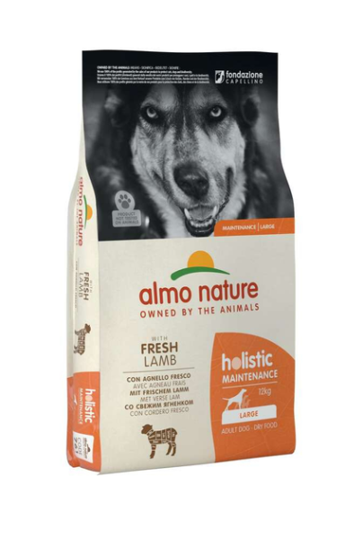Сухий корм Almo Nature Італія Holistic Dog Adult Large для собак великих порід зі смаком ягня