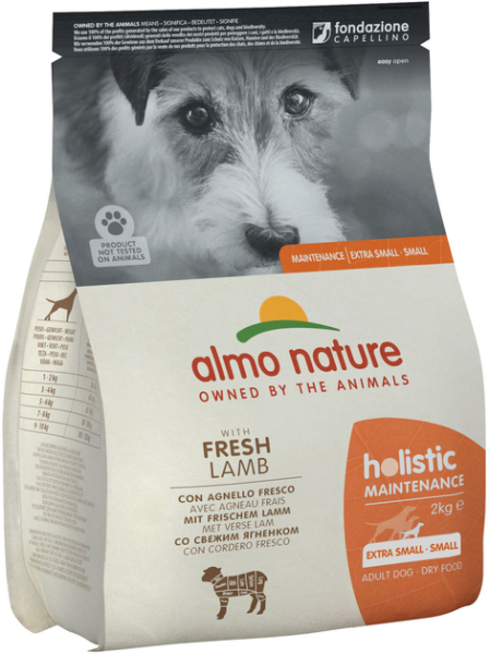 Сухий корм Almo Nature Італія Holistic Dog Adult Small для собак малих порід зі смаком ягня