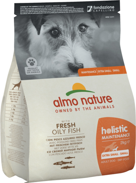 Сухий корм Almo Nature Італія Holistic Dog Adult Small для собак малих порід зі смаком жирної риби
