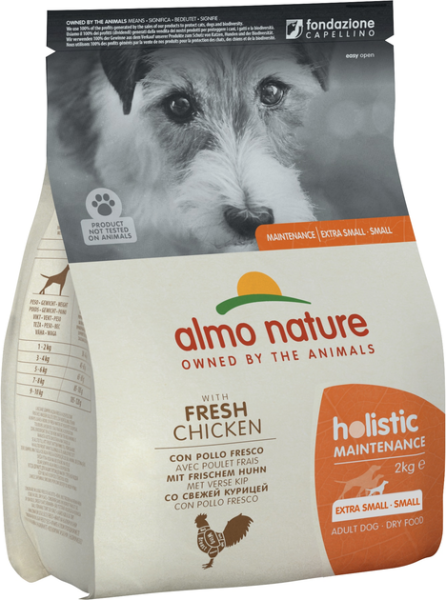 Сухой корм Almo Nature Италия Holistic Dog Adult Small для собак малых пород со вкусом курицы
