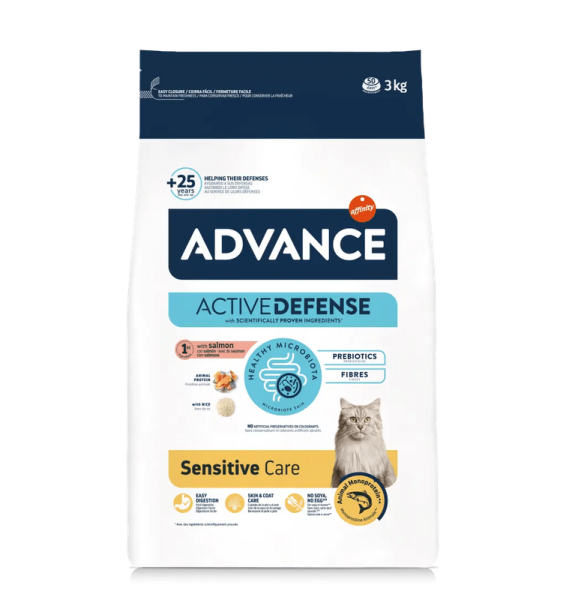 Сухий корм Advance Іспанія Sensitive для котів з чутливим травленням з лососем