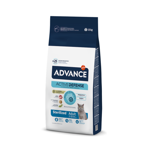 Сухой корм Advance Испания Sterilized для стерилизованных кошек с индейкой
