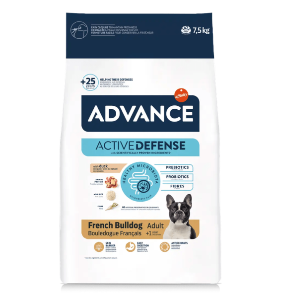 Сухий корм Advance Іспанія French Bulldog для французьких бульдогів з качкою