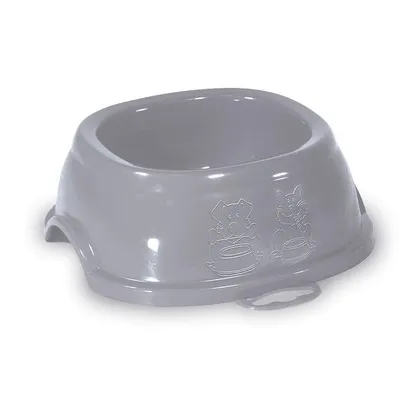 Stefanplast Италия Миска пластиковая "Break 5", серая/голубая
