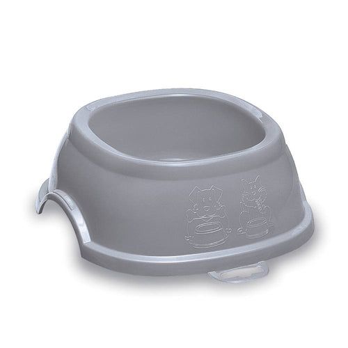 Stefanplast Италия Миска пластиковая "Break 5", серая/металлически-синяя
