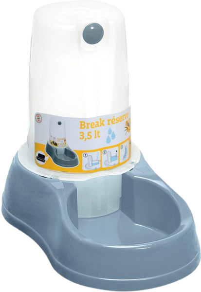 Stefanplast Италия Кормушка пластиковая "Break reserve FoodWater", металлически-синяя