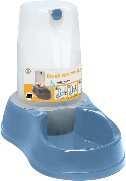 Stefanplast Италия Кормушка пластиковая "Break reserve FoodWater", голубая
