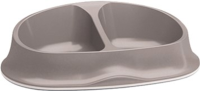 Stefanplast Италия Миска пластиковая двойная 'Chic double", бежевая