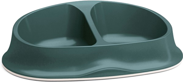 Stefanplast Италия Миска пластиковая двойная 'Chic double", изумрудная