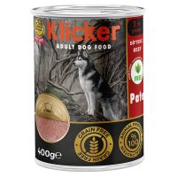Влажный корм Klicker Турция Паштет для собак со вкусом говядины