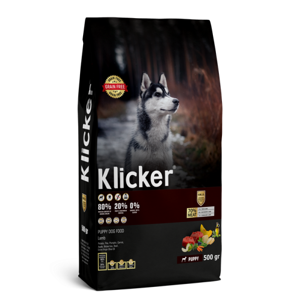 Сухий корм Klicker Туреччина Холістик беззерновий для цуценят, зі смаком ягня