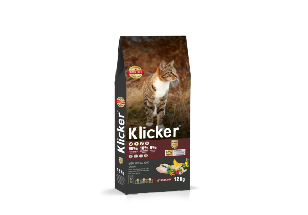 Сухой корм Klicker Турция Холистик беззерновой для стерилизованных кошек, со вкусом курицы