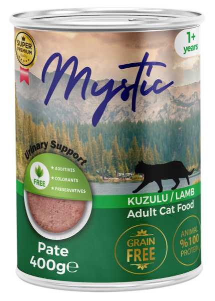 Вологий корм Mystic Туреччина паштет для котів з ягням