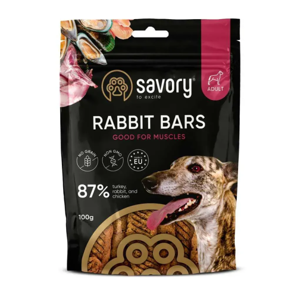 Ласощі Savory Чехія Bars With Rabbit батончики з кроликом