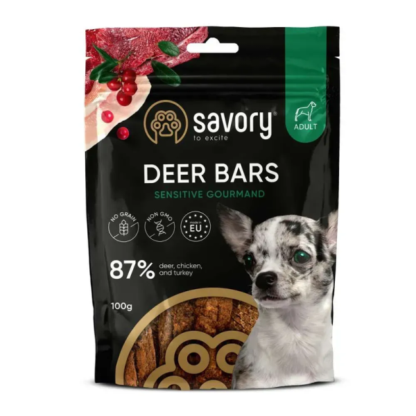 Ласощі Savory Чехія Bars With Venison батончики з олениною