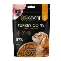 Лакомство Savory Чехия Coins With Turkey монетки для щенков с индейкой