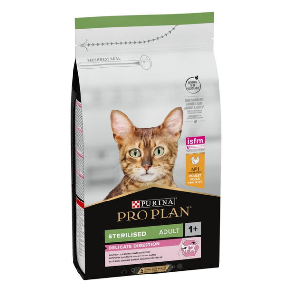 Сухий корм Pro Plan Purina Франція Sterilised для стерилізованих котів з куркою