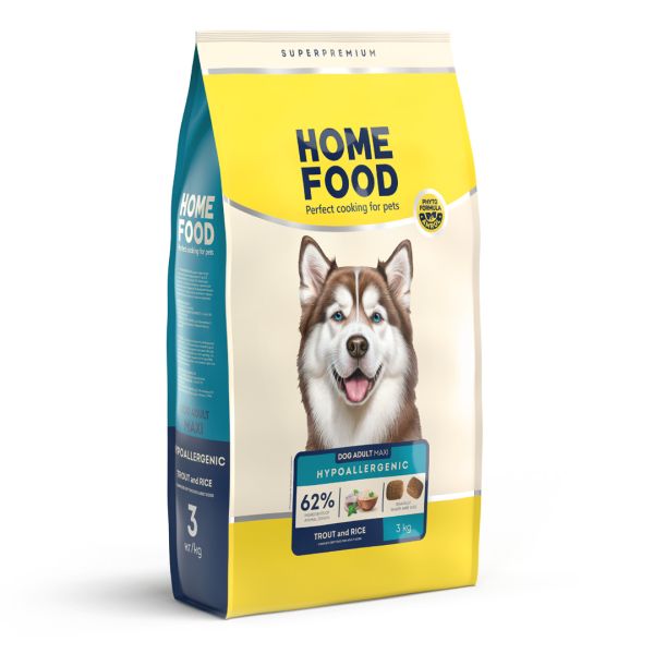 Сухий корм Home Food Україна гіпоалергенний для собак великих порід з фореллю та рисом
