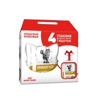 Сухой корм Royal Canin Польша Urinary S/O для кошек с мочекаменной болезнью (+4 паучи в подарок)