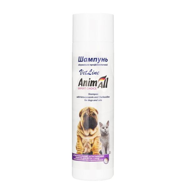 AnimAll Китай Шампунь Ветлайн з хлоргексидином та кетоконазолом