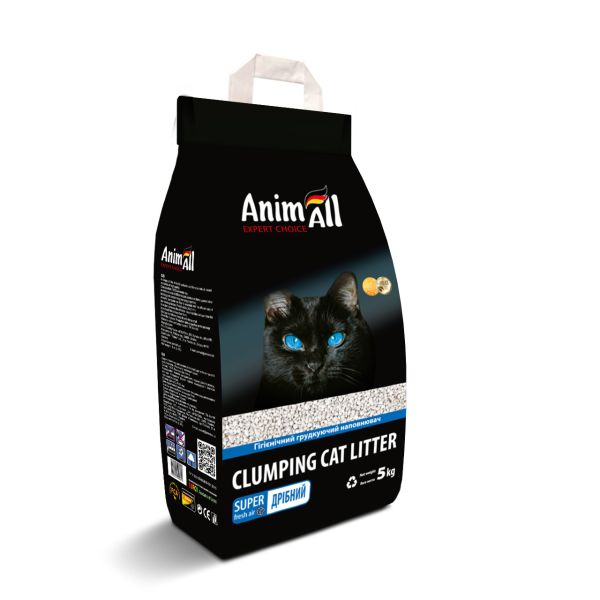Наповнювач для лотків Бентонітовий AnimAll Китай маленька фракція