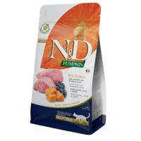 Сухой корм Farmina Сербия N&D Grain Free PUMPKIN для стерилизованных кошек с ягненком, черникой и газбузом