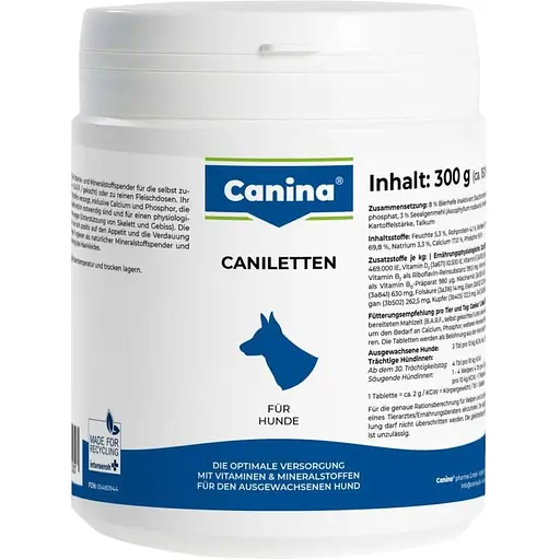 Canina Німеччина Вітамінно-мінеральний комплекс Caniletten для дорослих собак 150 табл.