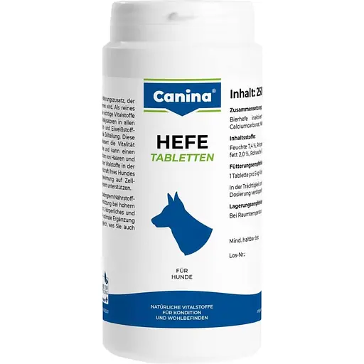 Canina Німеччина Комплекс вітамінів групи В Hefe для собак дріжджові таблетки з ензимами 310 табл.