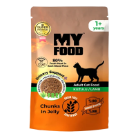 Влажный корм My Food Турция для кошек кусочки ягненка в желе