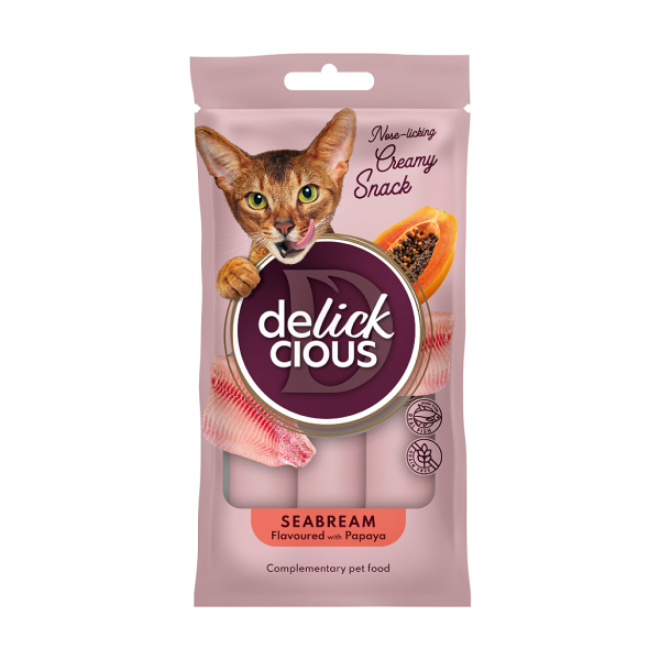 Ласощі Delickcious для дорослих котів, дорада з додаванням папаї