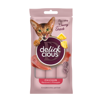 Лакомство Delickcious для взрослых кошек, курица с добавлением ананаса
