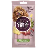 Лакомство Delickcious для взрослых собак с говядиной, сыром и спаржей для собак