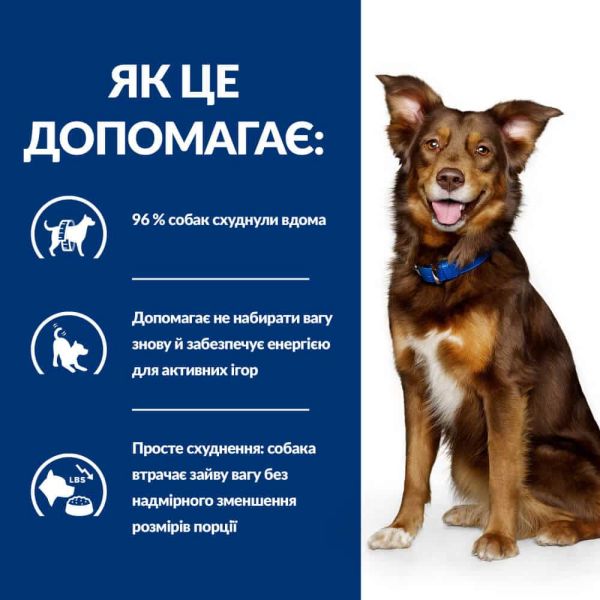 Сухой корм Hill's для собак для контроля и снижения веса с курицей